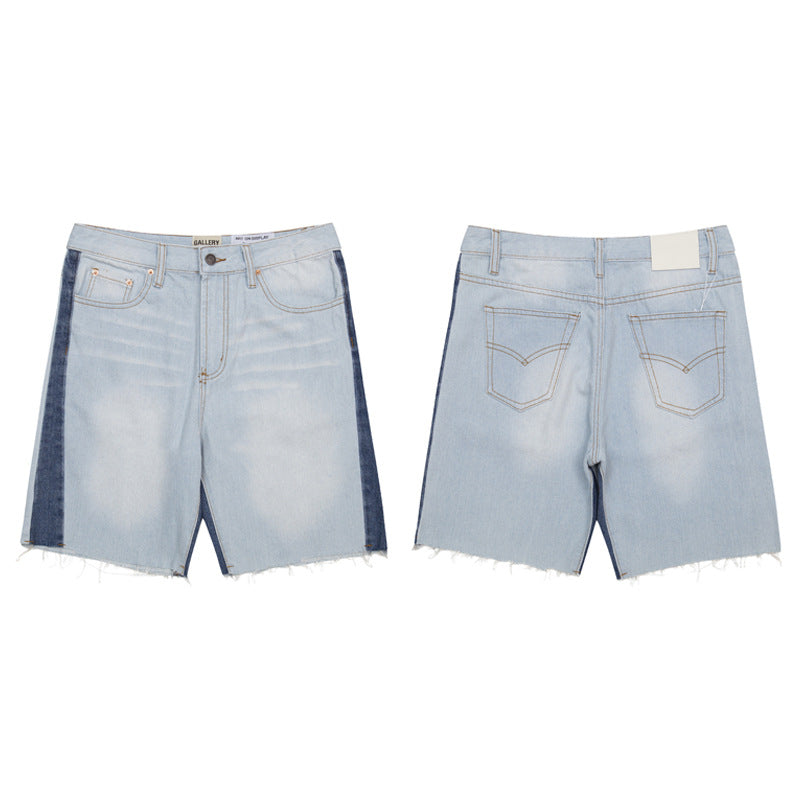 Jeans 2025 Spring and Autumn New Men's plus Size Loose European and American Fashion Street Fashion Shorts