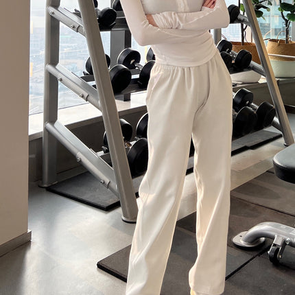 Lulu Same Yoga Wide-Leg Pants Softstreme Pants Exercise Casual Pants Women Loose Straight Slim Fit
