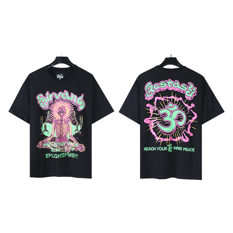 [1]TTY Summer Couples Wear plus Size Loose Pullover Short Sleeve T-shirt Youth Tee