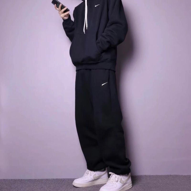 New Sports Trousers Casual Men's and Women's Same Sport Pants Flat Loose Straight Spring and Autumn Sweatpants Embroidered Fashion