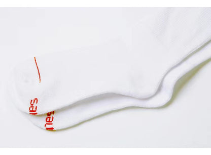 2-Pack Trendy Socks Hane Crew Socks Towel Bottom Trendy Brand Sports Basketball Mid-Calf Socks