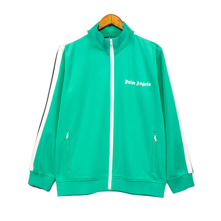 24SS Retro Trend Angel Color Block Embroidered Casual Jacket Top Jacket Set Long Pants Sweatshirt Trend