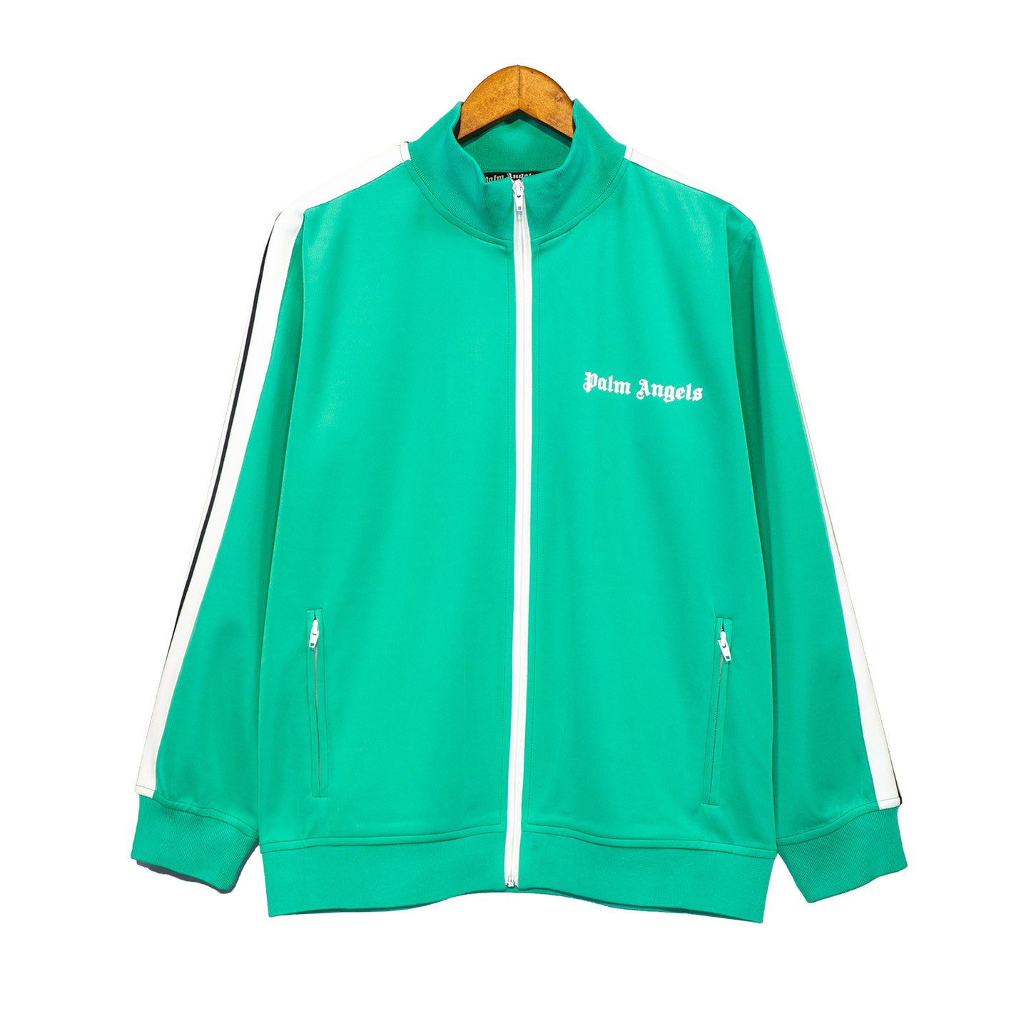 24SS Retro Trend Angel Color Block Embroidered Casual Jacket Top Jacket Set Long Pants Sweatshirt Trend