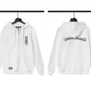 CH Autumn Winter New Cross Scroll Simple Classic Hooded Sweatshirt Zipper Pure Cotton Jacket