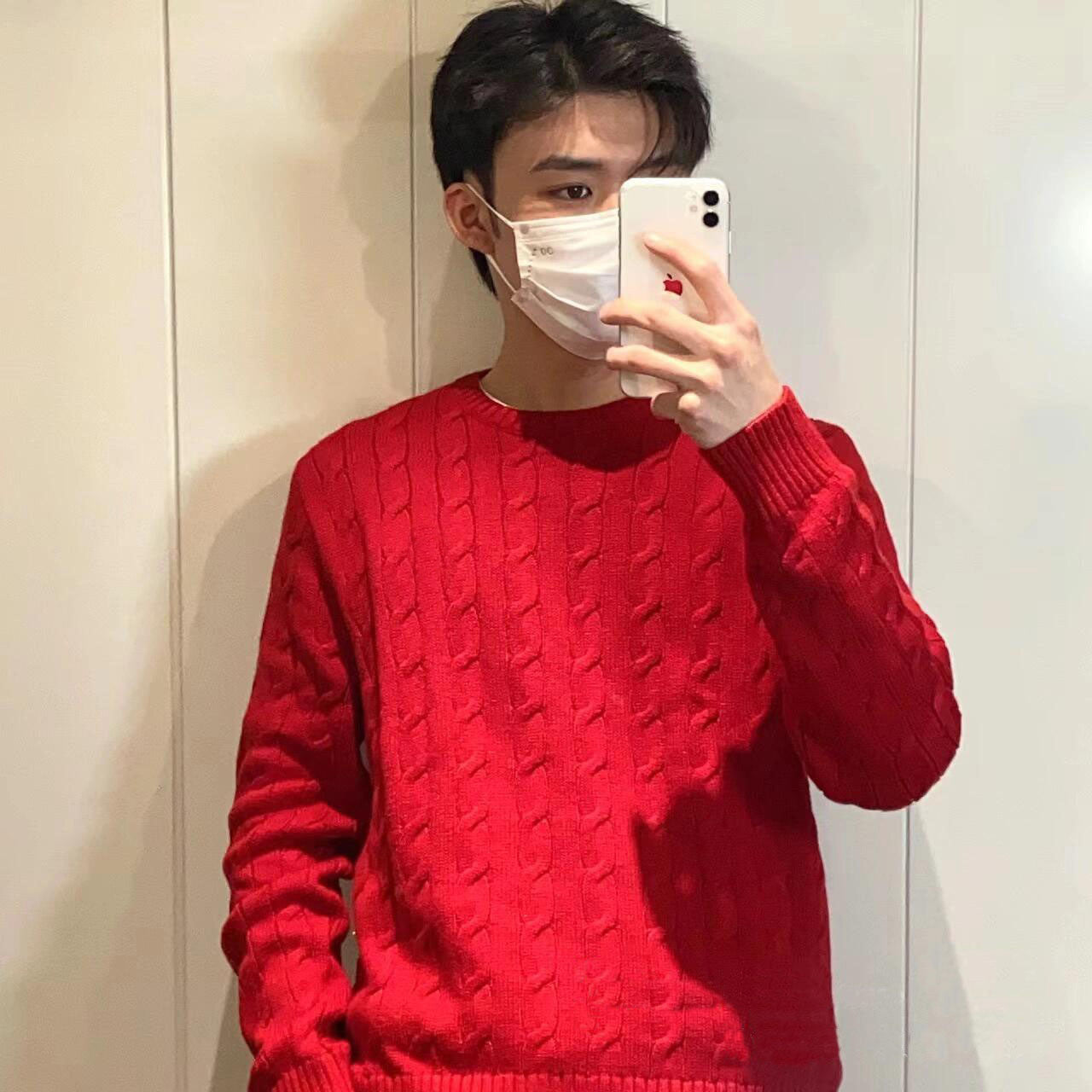 RL Sweater Women Embroidered Round Neck Knitwear Men Autumn Winter Warm Cable Couple