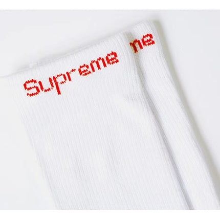 2-Pack Trendy Socks Hane Crew Socks Towel Bottom Trendy Brand Sports Basketball Mid-Calf Socks