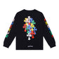 Ch Heart High-Quality Double Yarn Pure Cotton Unisex Printed Long Sleeve T-Shirt