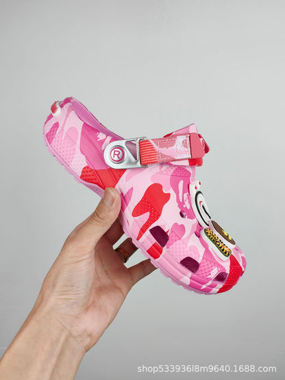 Cro Comfortable Versatile Clogs Yuren Head Collaboration Couple Shoes with Accessories