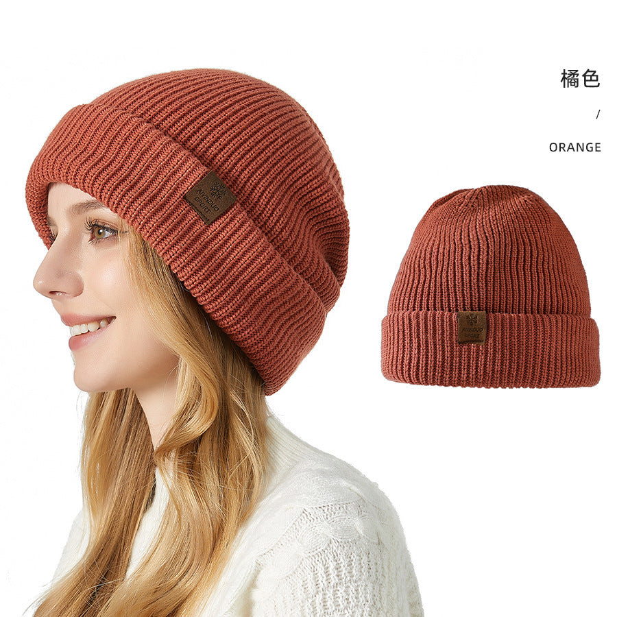 Knitted Hat 2024 Winter New Double Layer Thickened Knitted Hat Men's Leisure Outdoor Earflaps Woolen Hat Women