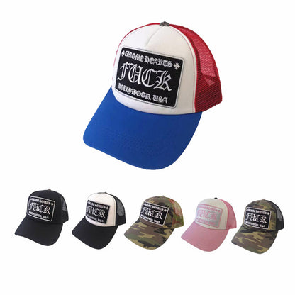 CH Cro Hat Embroidery Fashion Hip-Hop Sunshade Mesh Hat Women Flat Sun Baseball Cap FK Letter Outing
