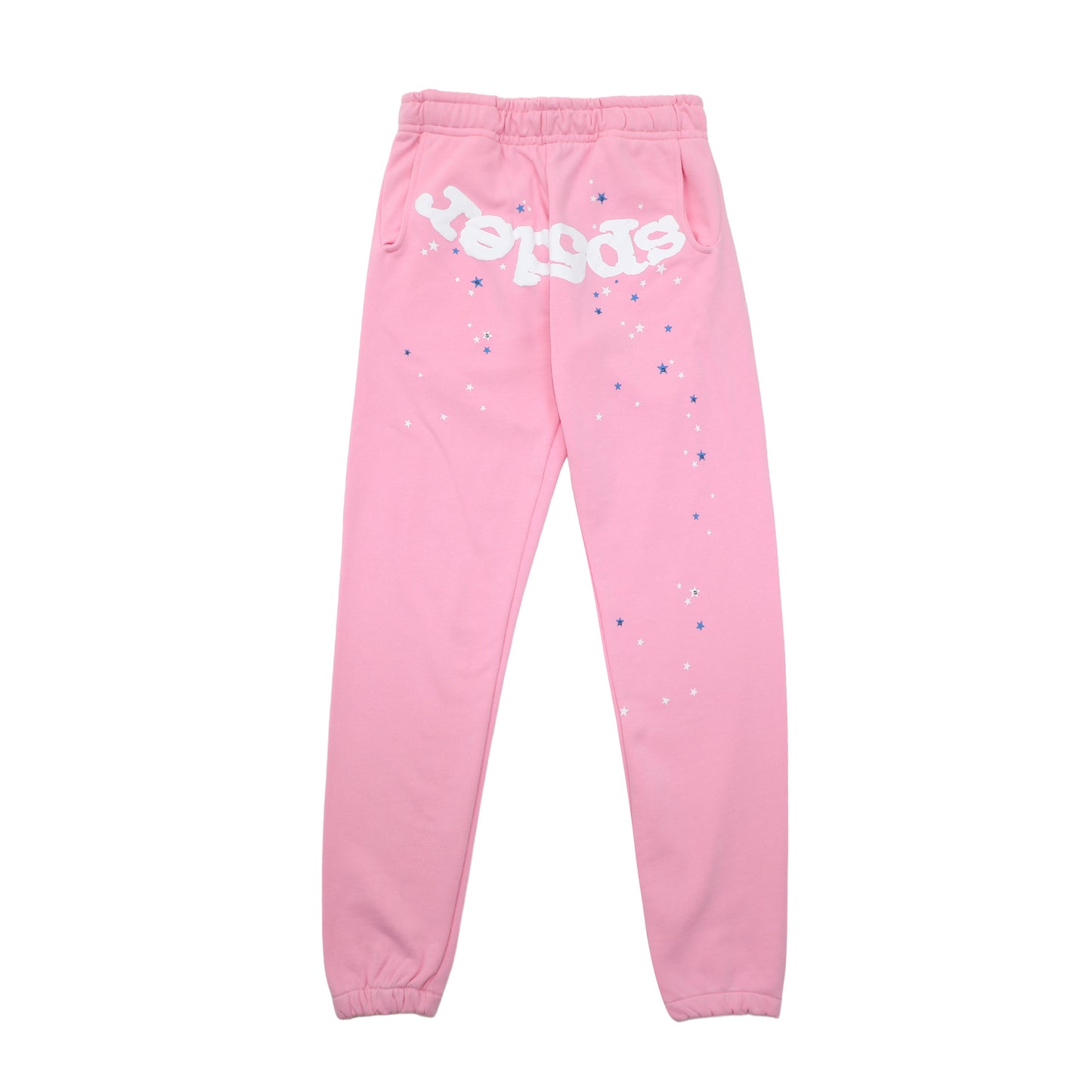 Sp55der High Quality Spider Web Foam Letter Loose Men's and Women's Suits Pants