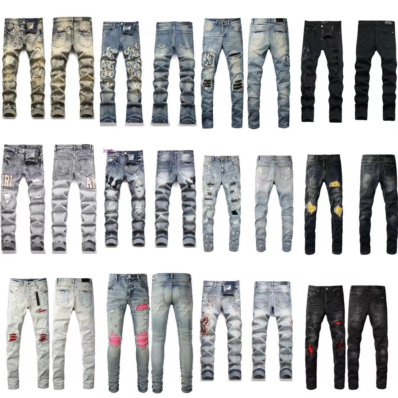 GMAM Heavy Craft Washed Distressed High Street Embroidered Unisex Jeans