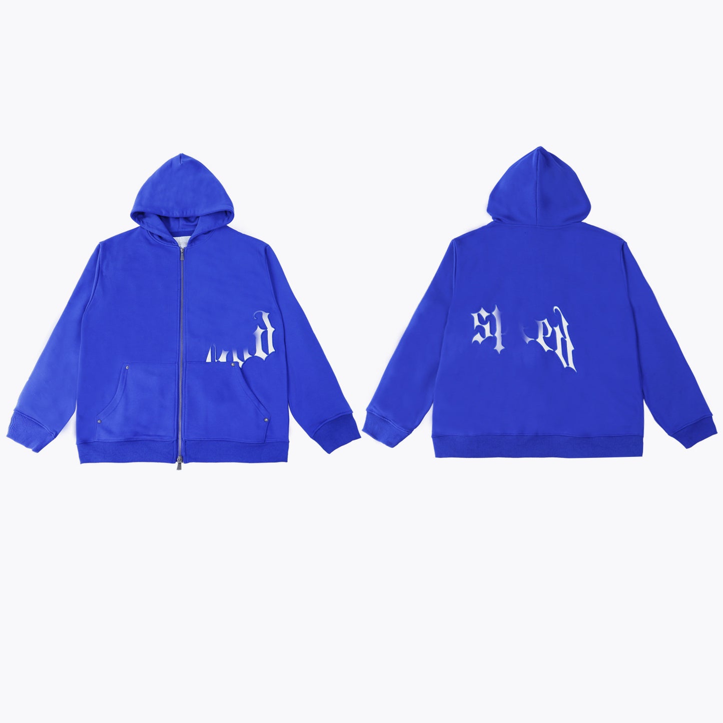 GMabcd Casual Set God-peed Patch Letter Cardigan Hoodie High Street Men's Casual Sweatshirt Sweatpants