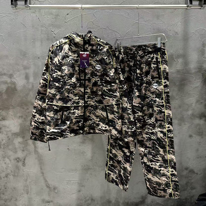 GMABCD Camouflage hooded jacket and straight-leg pants - coordinated outfit, sold separately