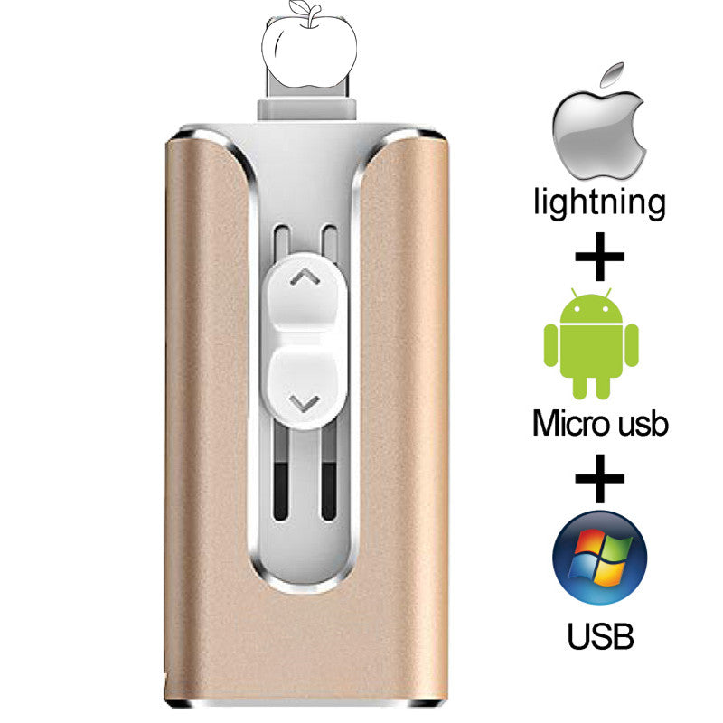 Pendrive 128GB 3 in 1 iPhone USB Flash Drive OTG 32GB Pendrive 3.0 Cle Usb Flash Drive 64GB For for iPhone /Android/Tablet PC