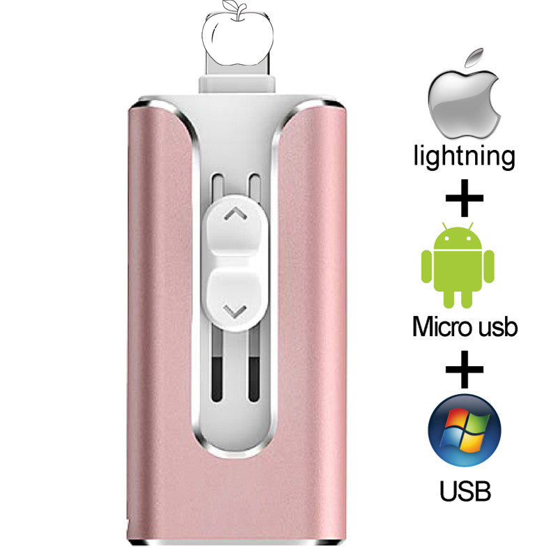 Pendrive 128GB 3 in 1 iPhone USB Flash Drive OTG 32GB Pendrive 3.0 Cle Usb Flash Drive 64GB For for iPhone /Android/Tablet PC