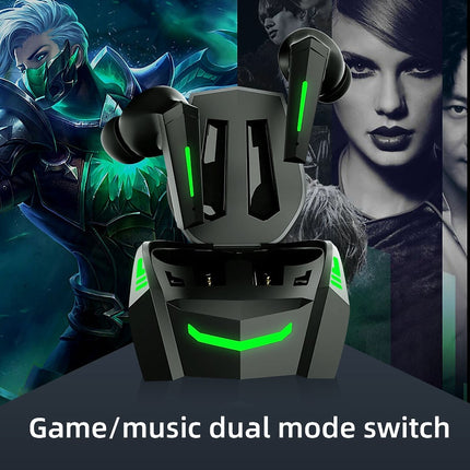 GM F1 E-sports TWS Bluetooth headphones super long life low latency cool light wireless in-ear earphones