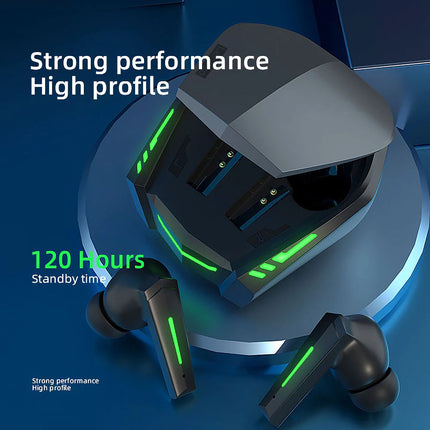 GM F1 E-sports TWS Bluetooth headphones super long life low latency cool light wireless in-ear earphones