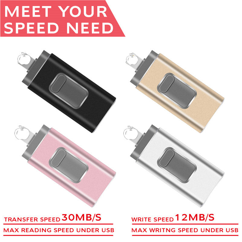 Pendrive 128GB 3 in 1 iPhone USB Flash Drive OTG 32GB Pendrive 3.0 Cle Usb Flash Drive 64GB For for iPhone /Android/Tablet PC