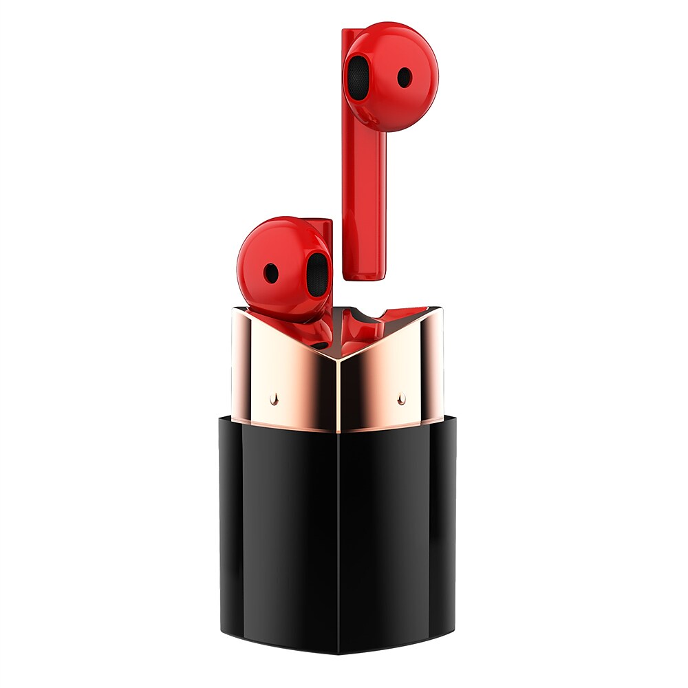 GM K50 Lipstick Bluetooth Headset Couple Earbuds Wireless Stereo Bluetooth Headset For Boyfriend And Girlfriend Birthday Holiday Gift