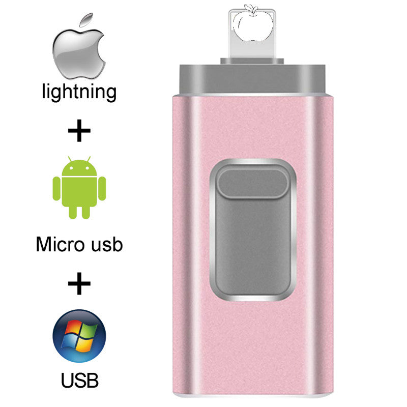 Pendrive 128GB 3 in 1 iPhone USB Flash Drive OTG 32GB Pendrive 3.0 Cle Usb Flash Drive 64GB For for iPhone /Android/Tablet PC