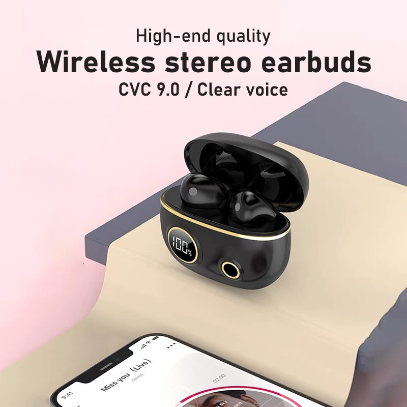 GM R2 True Wireless stereo earbuds Built-in Microphone In Ear Hifi stereo sound quality earphones Touch control sports headphones cool headsets