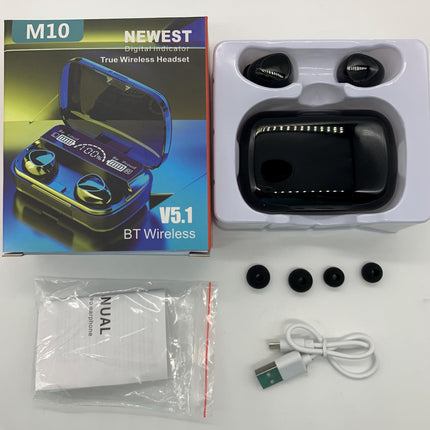 M10 TWS headset wireless earphone with Power Good quality headphones