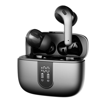GM X08 Bluetooth Headphones True Wireless Earbuds 60H Playback LED Power Display Earphones with Wireless Charging Case IPX5 Waterproof in-Ear Earbuds with Mic for TV Smart Phone Computer Laptop Sports